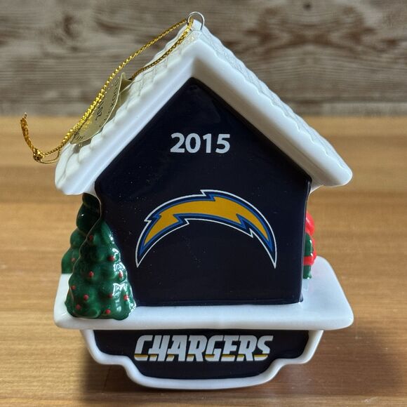 2015 San Diego Chargers Cuckoo Clock Ornament Danbury Mint -- Original Box - Picture 2 of 5